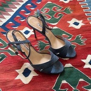 Denim Manolo Blahnik Heels